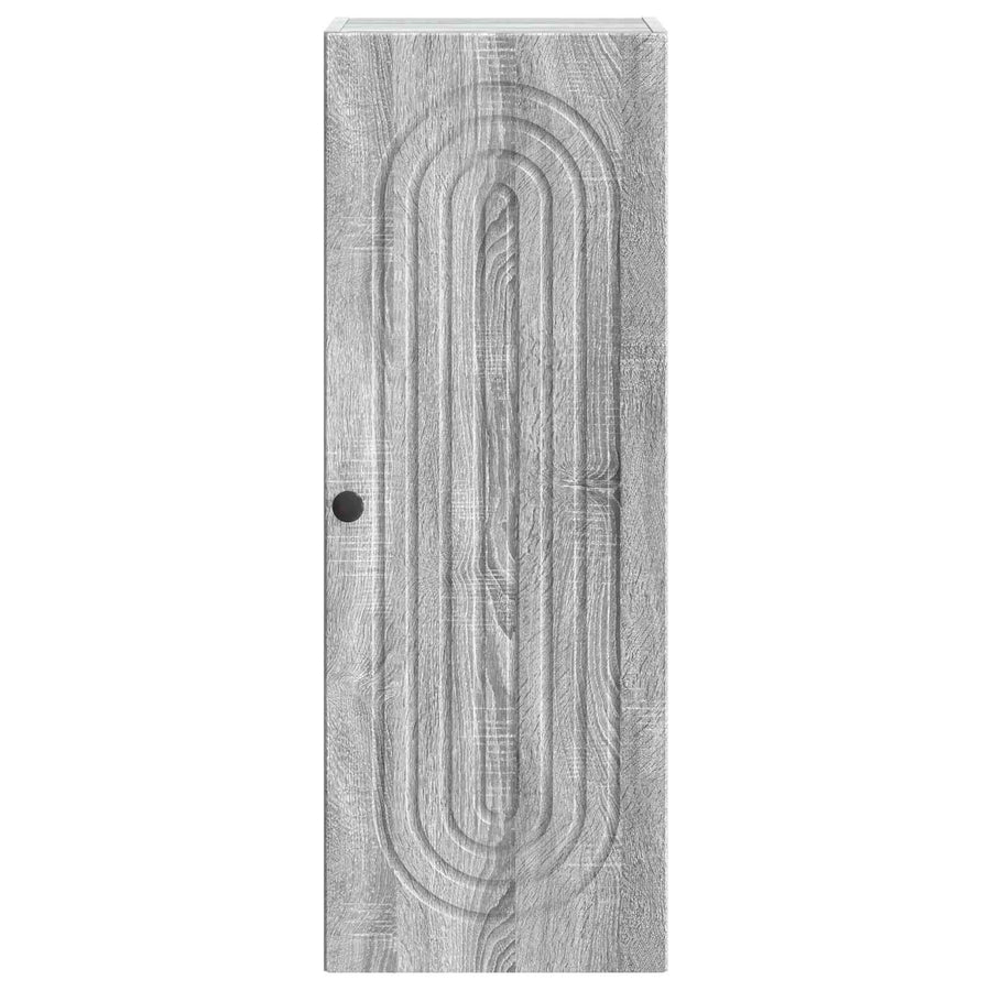 Wandkast Grijs Sonoma 33 x 34,5 x 90 cm Bewerkt hout