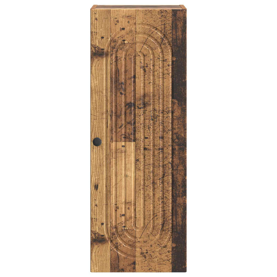 Wandkast Oud hout 33 x 34,5 x 90 cm Bewerkt hout