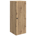 Wandkast 33x34,5x90 cm eiken bewerkt hout
