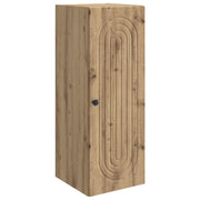 Wandkast 33x34,5x90 cm eiken bewerkt hout