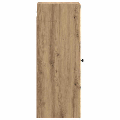 Wandkast Artisanaal eiken 33 x 34,5 x 90 cm Bewerkt hout