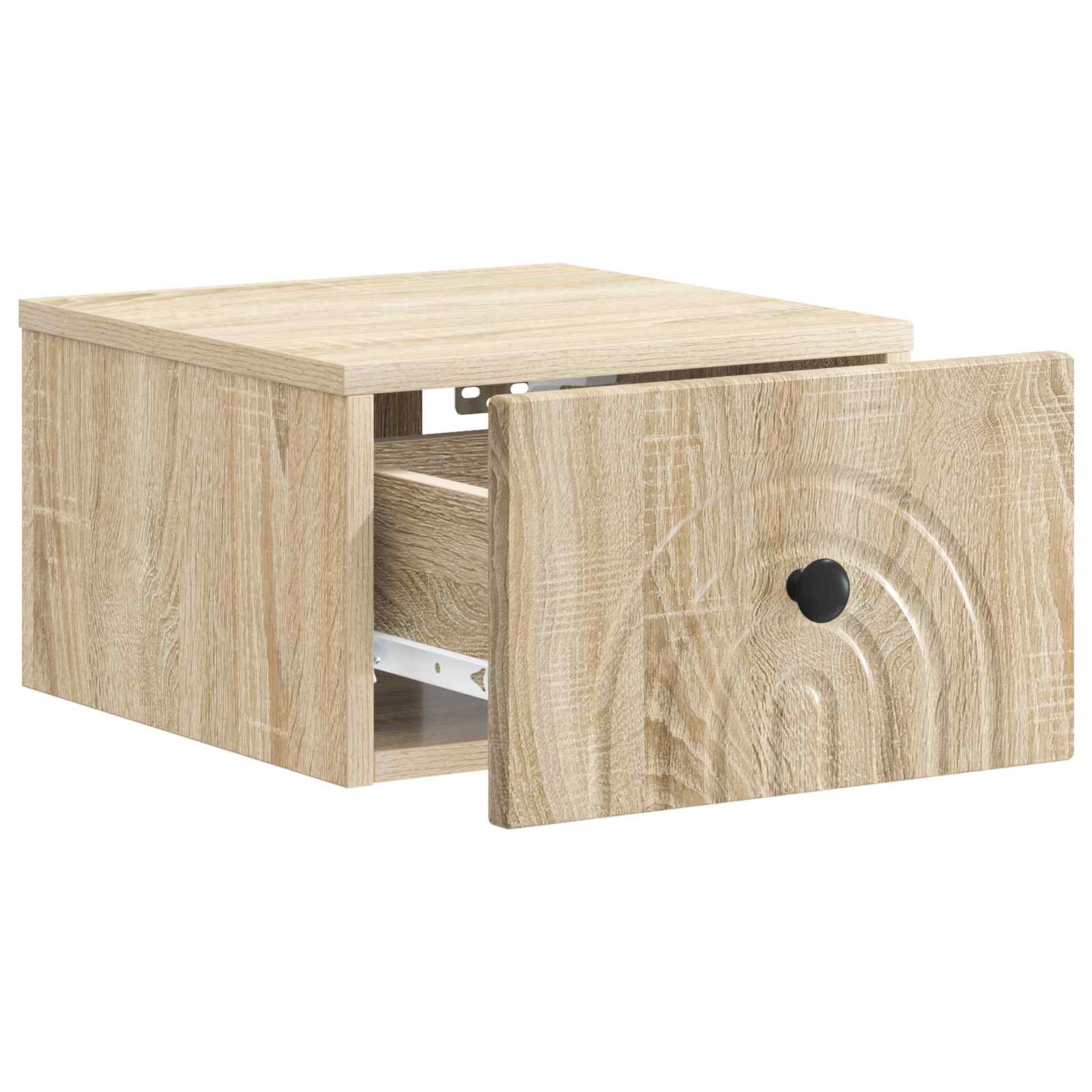 Wandbeugel Bedkast Sonoma Eiken 33 x 34,5 x 20 cm Bewerkt hout
