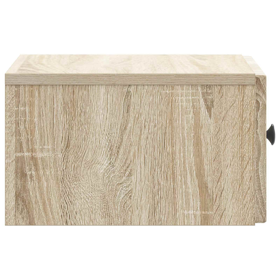 Wandbeugel Bedkast Sonoma Eiken 33 x 34,5 x 20 cm Bewerkt hout