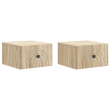 Wandbeugel Bedkast 2 pcs Sonoma Eiken 33 x 34,5 x 20 cm