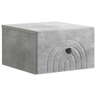 Wandkast 33x34,5x20 cm bewerkt hout betongrijs