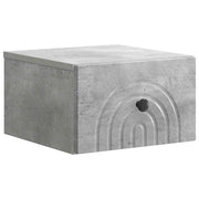 Wandkast 33x34,5x20 cm bewerkt hout betongrijs