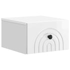 Wall bracket Murphy Bed High Gloss White 33 x 34.5 x 20 cm Engineered wood