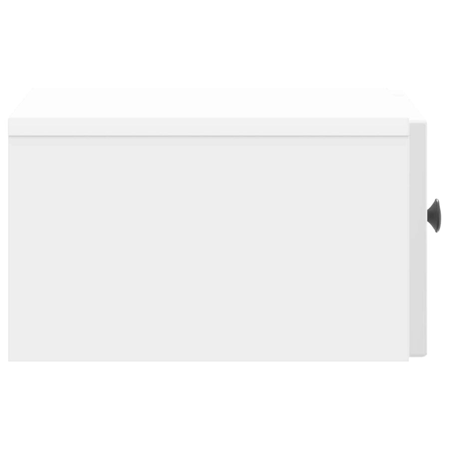 Wandbeugel Bedkast Hoogglans Wit 33 x 34,5 x 20 cm Bewerkt hout