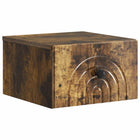 Wall bracket Bed cabinet Smoked oak 33 x 34.5 x 20 cm Engineered wood