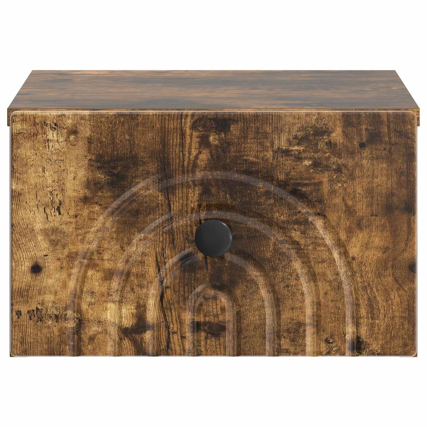 Wandbeugel Bedkast Gerookt eiken 33 x 34,5 x 20 cm Bewerkt hout