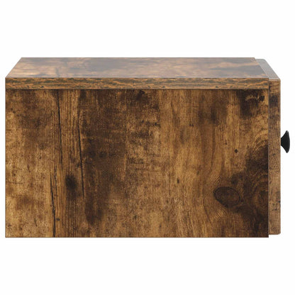 Wandbeugel Bedkast Gerookt eiken 33 x 34,5 x 20 cm Bewerkt hout