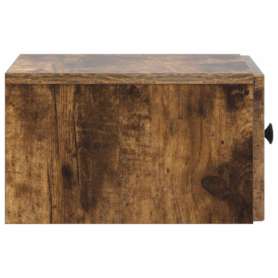 Wandbeugel Bedkast 2 pcs Gerookt eiken 33 x 34,5 x 20 cm