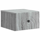 Nachtkastje 33x34.5x20 cm grijs sonoma bewerkt hout muurmontage