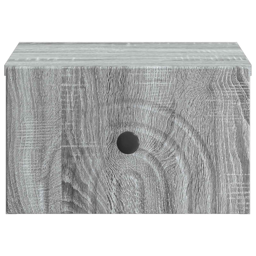 Wandbeugel Bedkast Grijs sonoma 33 x 34,5 x 20 cm Bewerkt hout