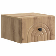 Wandkast bedkast 33x34.5x20 cm artisanaal eiken