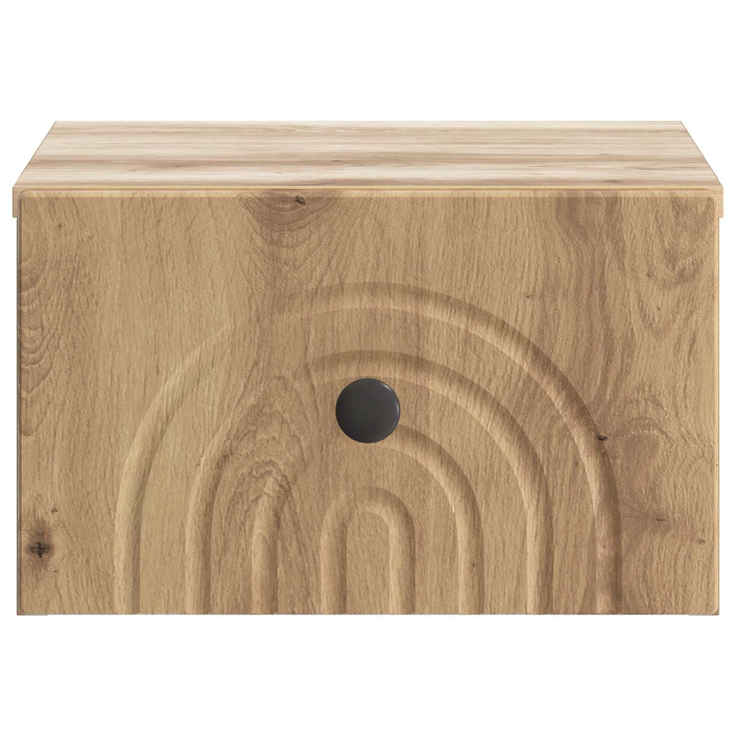 Wandbeugel Bedkast met lade Artisanaal eiken 33 x 34,5 x 20 cm