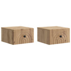 Wall bracket for Folding Bed 2 pcs Artisanal oak 33 x 34.5 x 20 cm