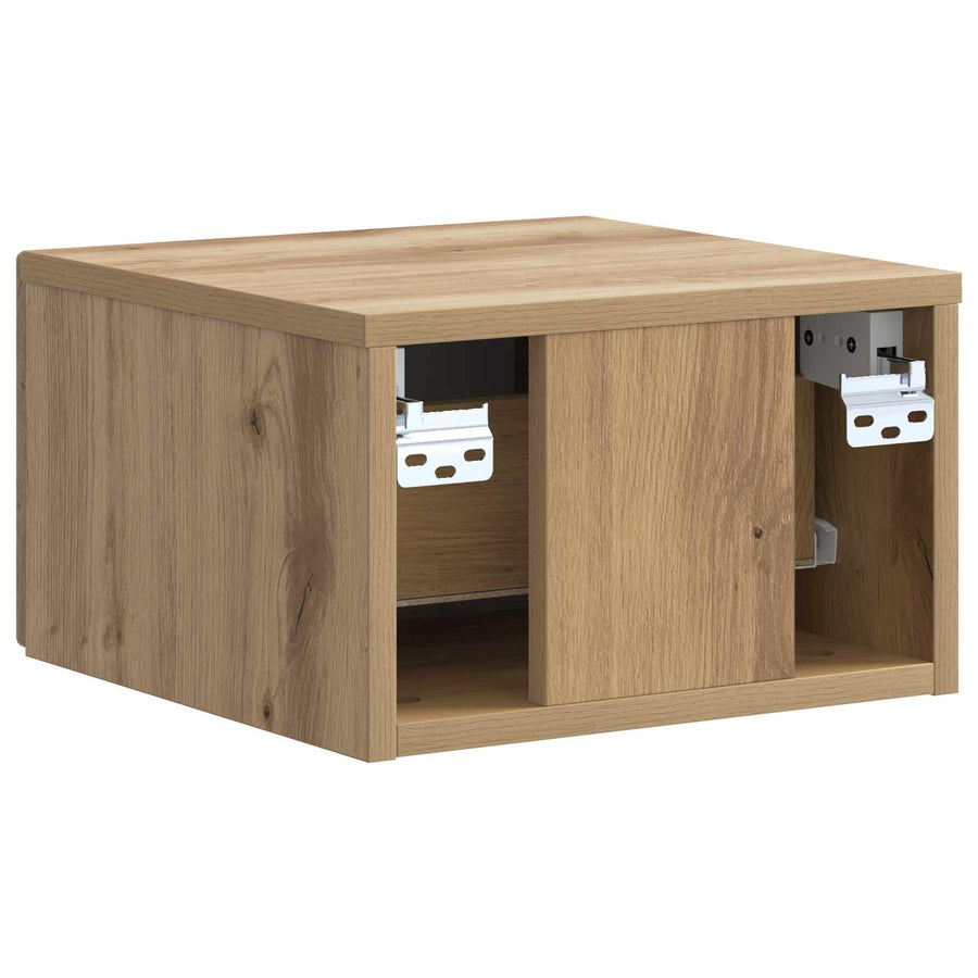 Wandbeugel Bedkast 2 pcs Artisanaal eiken 33 x 34,5 x 20 cm