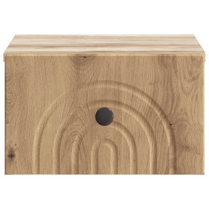 Wandbeugel Bedkast 2 pcs Artisanaal eiken 33 x 34,5 x 20 cm