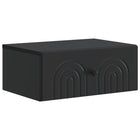 Wall Bracket Murphy Bed Black 49 x 34.5 x 20 cm Engineered Wood