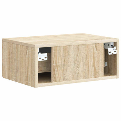 Wandbeugel Bedkast Sonoma Eiken 49 x 34,5 x 20 cm Bewerkt hout
