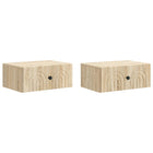 Wall Mounted Desk Bed 2 pcs Sonoma Oak 49 x 34.5 x 20 cm