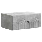 Wandkast 49x34.5x20 cm betongrijs bewerkt hout