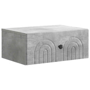 Wandkast 49x34.5x20 cm betongrijs bewerkt hout