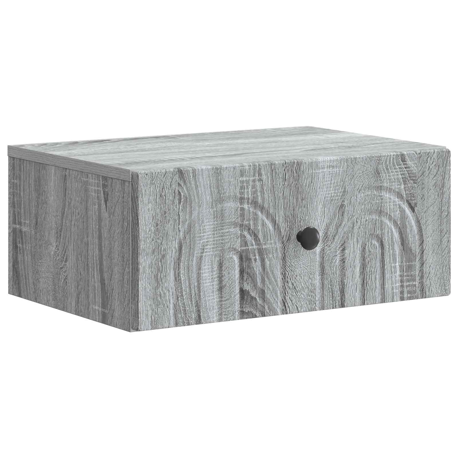 Wandbeugel Bedkast Grijs sonoma 49 x 34,5 x 20 cm Bewerkt hout