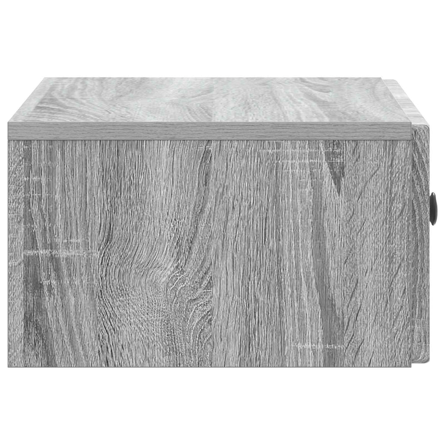 Wandbeugel Bedkast 2 pcs Grijs sonoma 49 x 34,5 x 20 cm