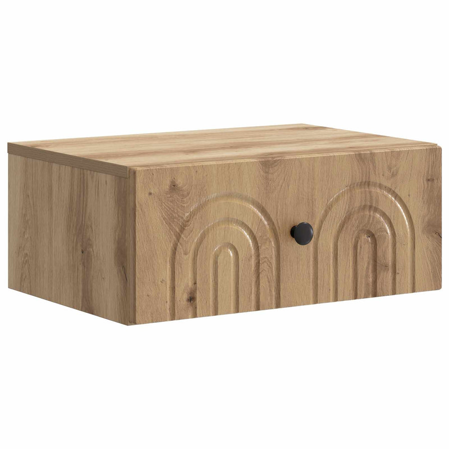 Wandbeugel Bedkast 2 pcs Artisanaal eiken 49 x 34,5 x 20 cm