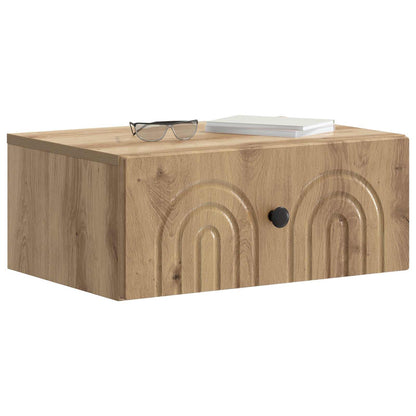 Wandbeugel Bedkast 2 pcs Artisanaal eiken 49 x 34,5 x 20 cm