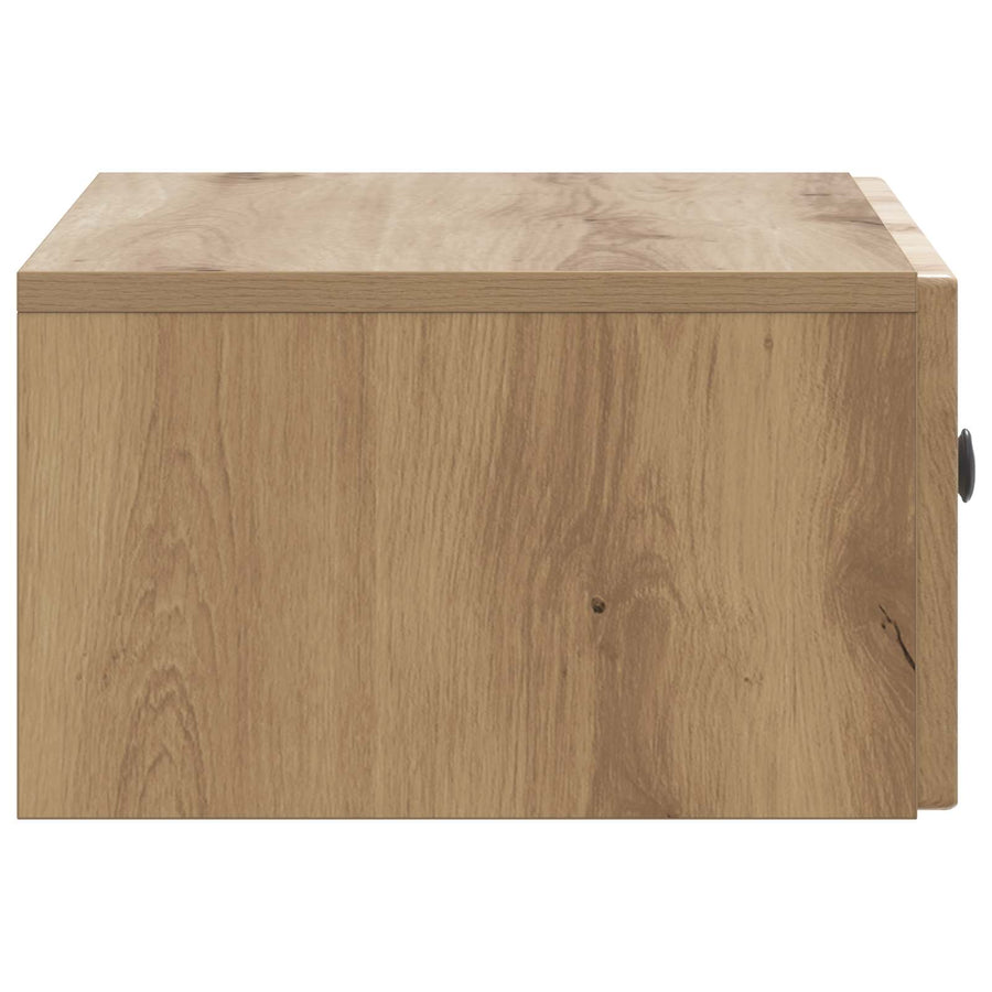Wandbeugel Bedkast 2 pcs Artisanaal eiken 49 x 34,5 x 20 cm