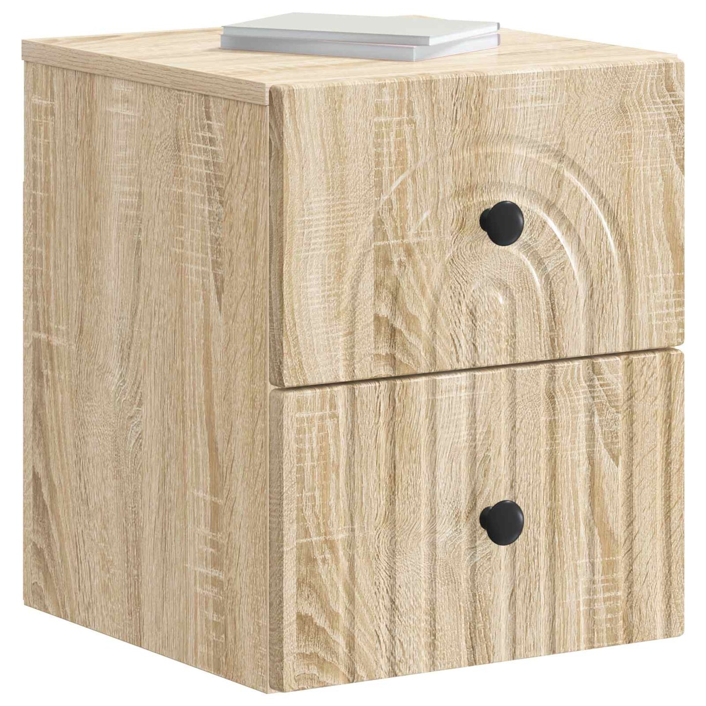 Wandbeugel Bedkast Sonoma Eiken 33 x 34,5 x 40 cm Bewerkt hout