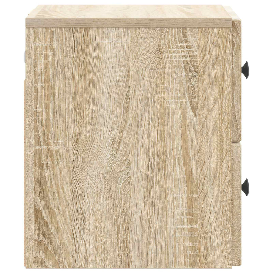 Wandbeugel Bedkast 2 pcs Sonoma Eiken 33 x 34,5 x 40 cm
