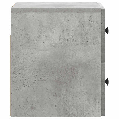 Wandbeugel Bedkast met lade 2 pcs Betongrijs 33 x 34,5 x 40 cm