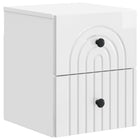 Wall Bracket for Fold-Down Bed High Gloss White 33 x 34.5 x 40 cm Engineered Wood
