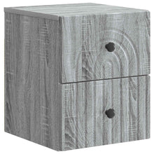 Wandbeugel Bedkast Grijs sonoma 33 x 34,5 x 40 cm Bewerkt hout
