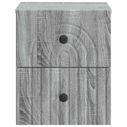 Wandbeugel Bedkast Grijs sonoma 33 x 34,5 x 40 cm Bewerkt hout