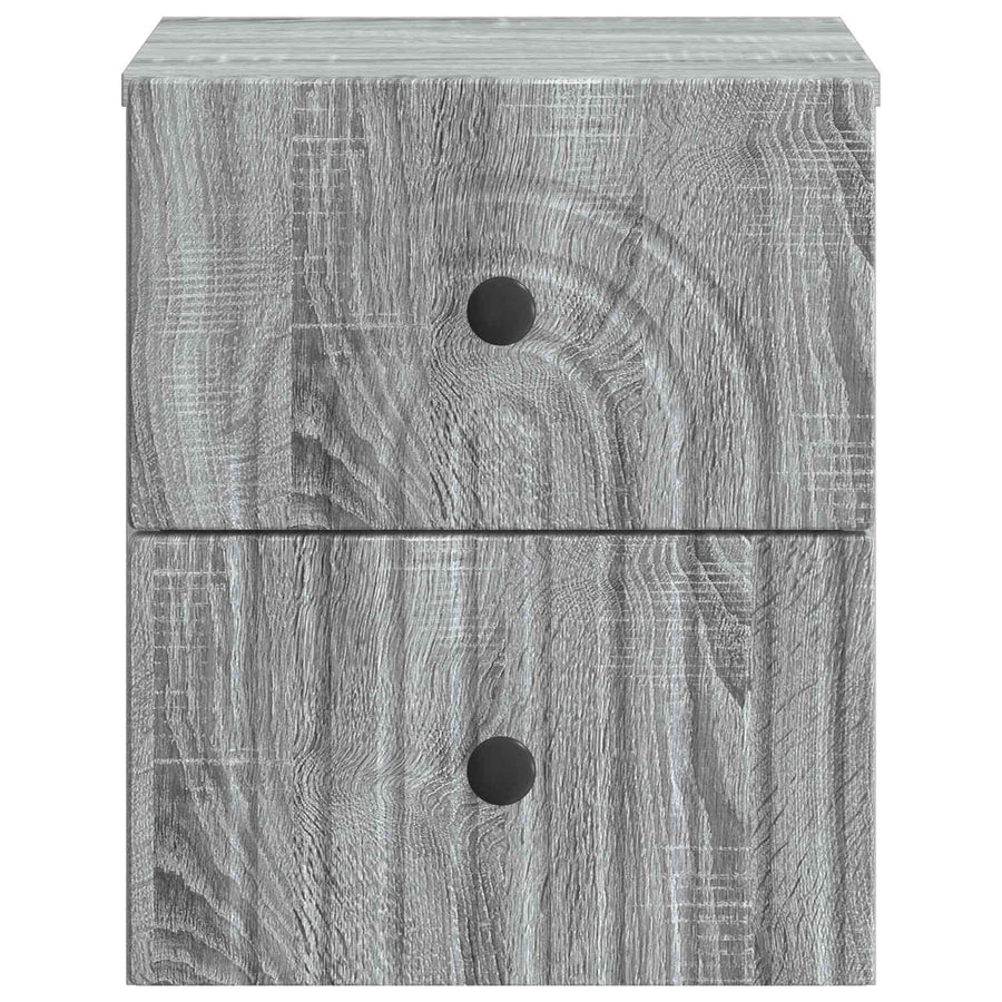 Wandbeugel Bedkast Grijs sonoma 33 x 34,5 x 40 cm Bewerkt hout