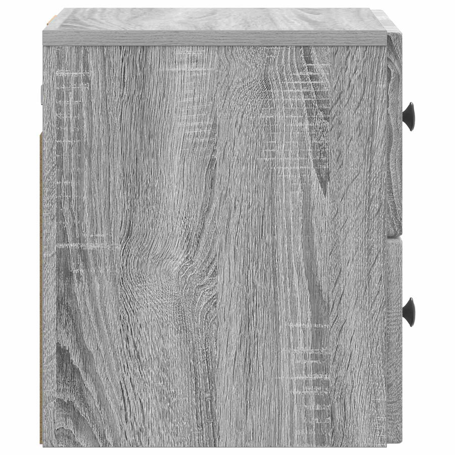Wandbeugel Bedkast Grijs sonoma 33 x 34,5 x 40 cm Bewerkt hout