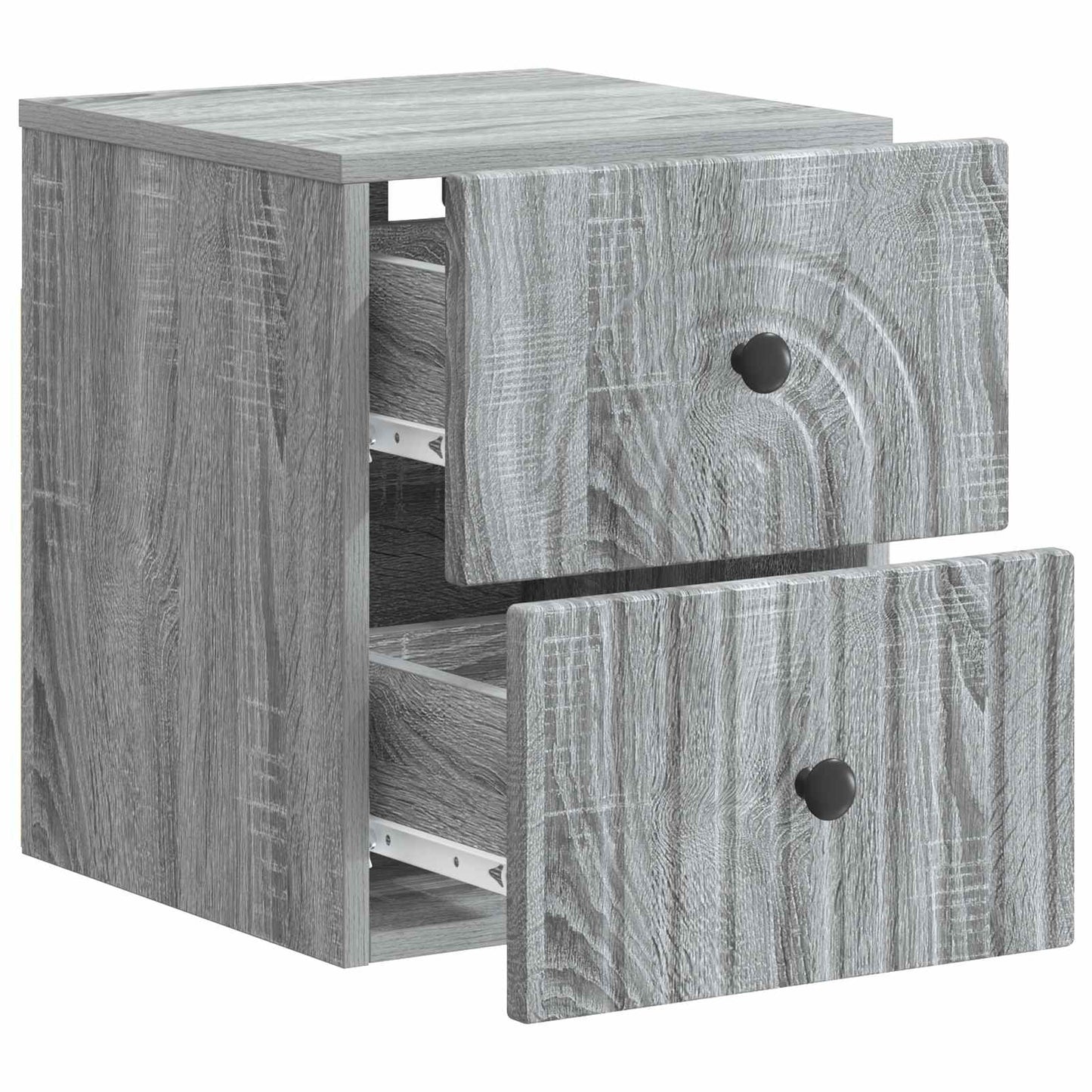Wandbeugel Bedkast 2 pcs Grijs sonoma 33 x 34,5 x 40 cm