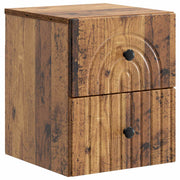 Nachtkastje 33x34,5x40 cm bewerkt hout oud hout