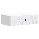 Wandtafel 59x34,5x17 cm wit bewerkt hout