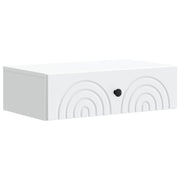 Wandtafel 59x34,5x17 cm wit bewerkt hout