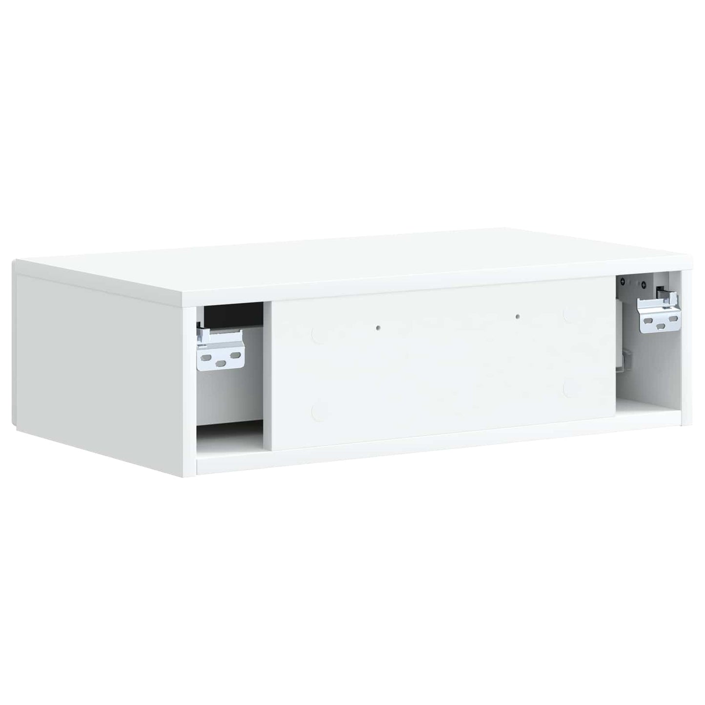 Wandmontage Zijtafel Wit 59 x 34,5 x 17 cm Bewerkt hout