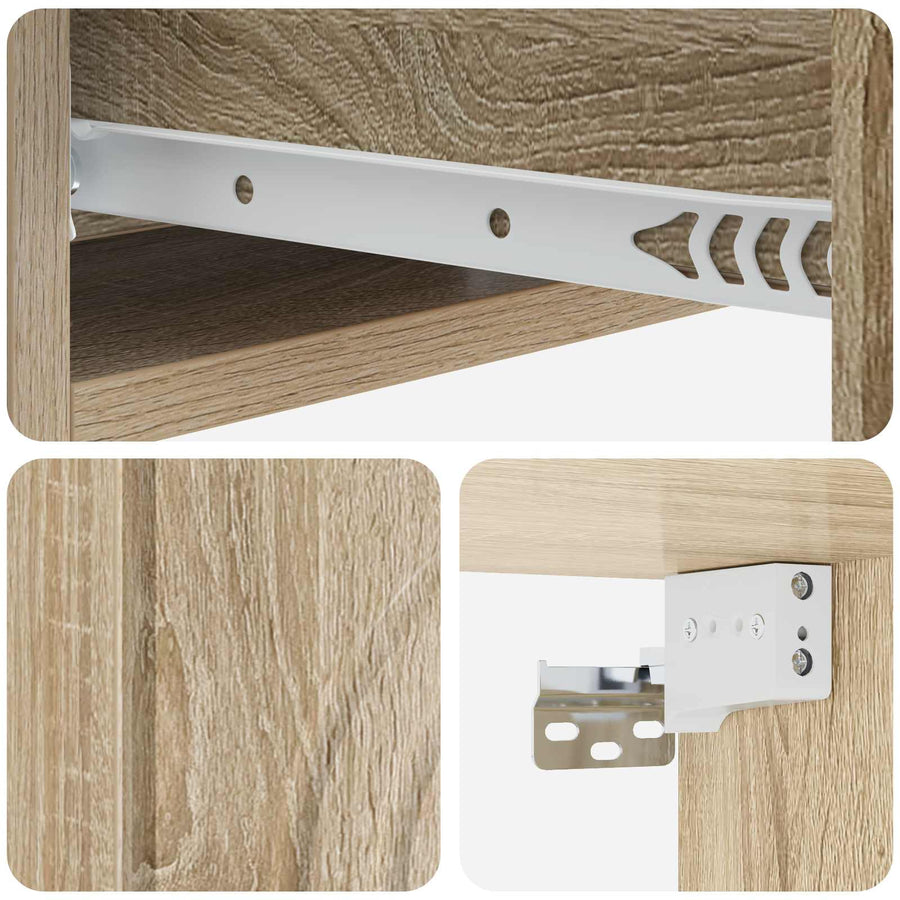Wandmontage Zijtafel Sonoma Eiken 59 x 34,5 x 17 cm