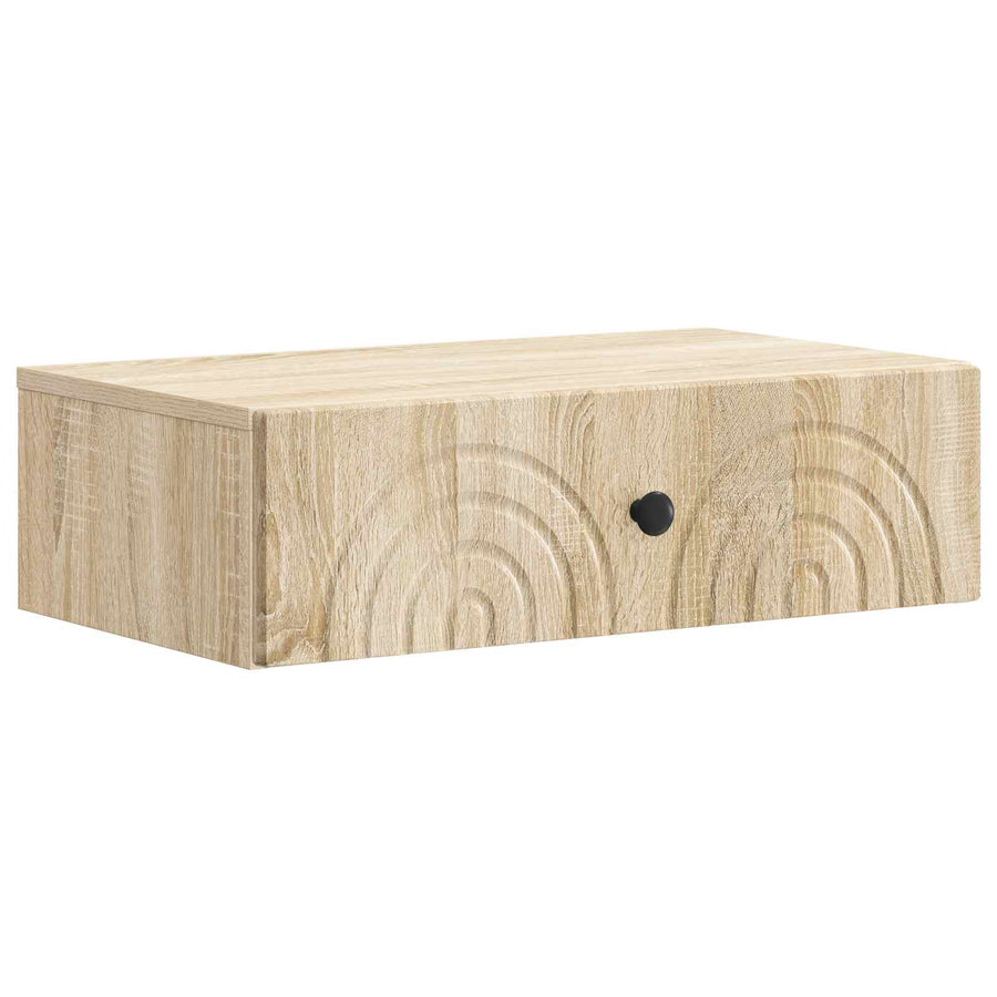 Wandmontage Zijtafel Sonoma Eiken 59 x 34,5 x 17 cm