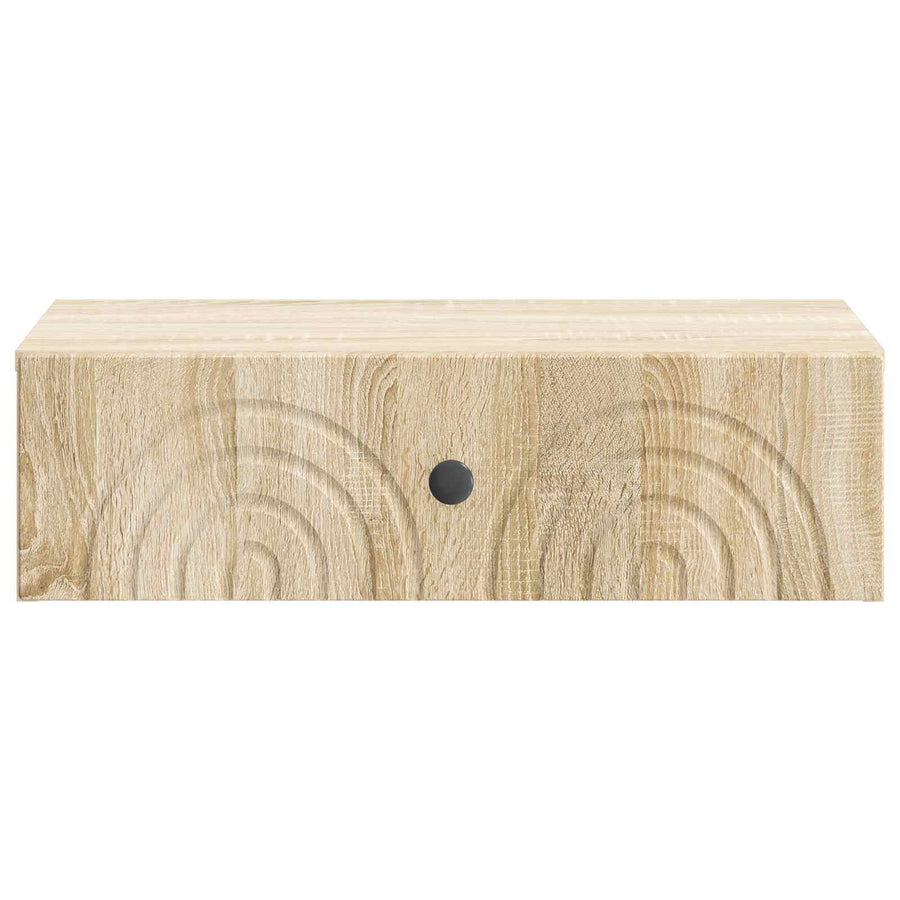 Wandmontage Zijtafel Sonoma Eiken 59 x 34,5 x 17 cm