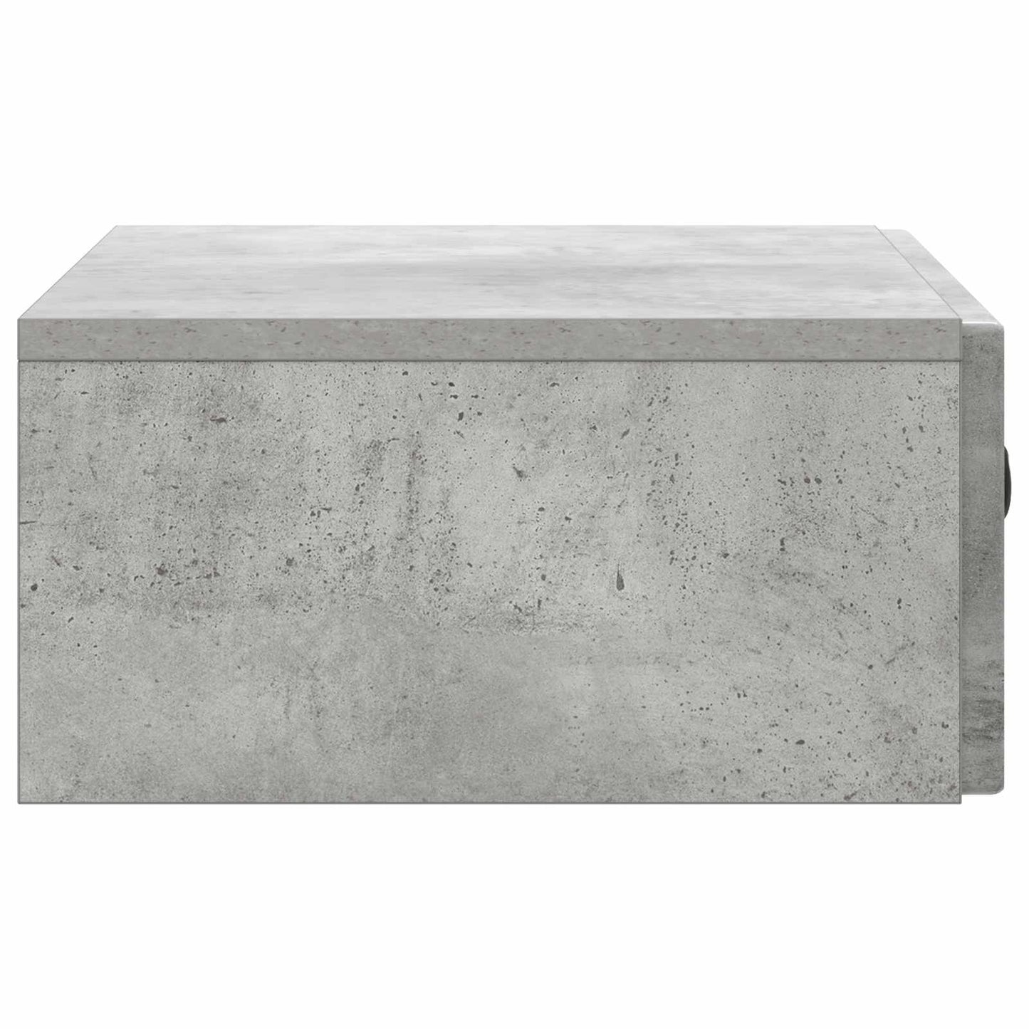 Wandmontage Zijtafel Betongrijs 59 x 34,5 x 17 cm Bewerkt hout